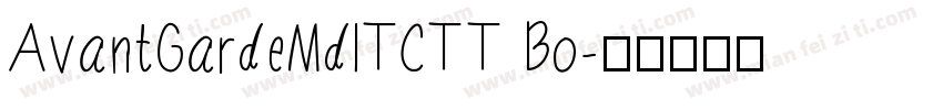 AvantGardeMdITCTT Bo字体转换